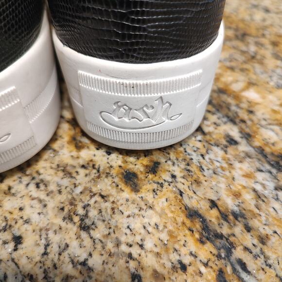 Stylish Ash Krush Black Snakeskin Crocodile Style Studded Sneakers Sz 38 US 7.5 - Picture 11 of 13